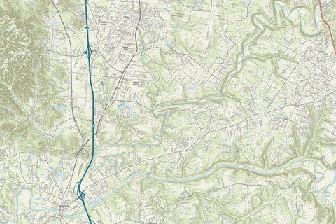 KyTopo (N12E20): Mount Washington West, Kentucky - 24k Preview 1