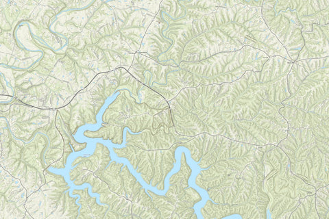 KyTopo (N12E22): Taylorsville Lake, Kentucky - 24k Preview 1