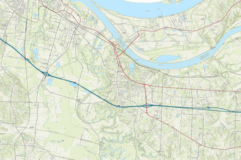 KyTopo (N21E06): Lake Genevieve, Kentucky - 24k Preview 1