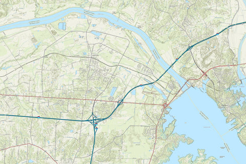 KyTopo (N21E07): Calvert City, Kentucky - 24k Preview 1