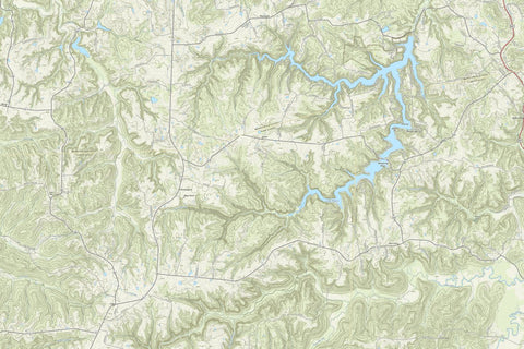 KyTopo (N21E13): Lake Malone, Kentucky - 24k Preview 1