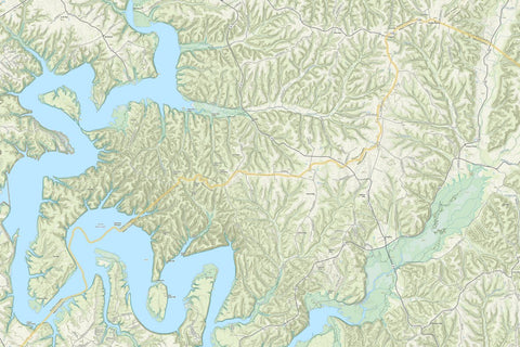 KyTopo (N19E22): Green River Lake, Kentucky - 24k Preview 1