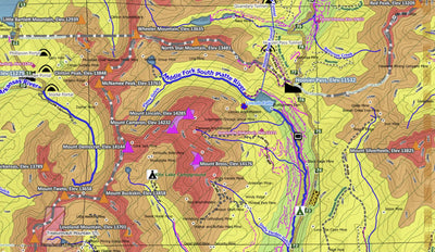 4 Map Bundle W-SW of Denver/Co Spgs, CO (4 x 100K quads): Bailey, Gunnison, Leadville, & Pikes Peak Preview 3