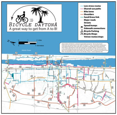 Bicycle Daytona Transportation Map Preview 1
