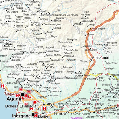 Morocco - Marrakech Safi & Souss Massa Region - Health Reference Map Preview 3