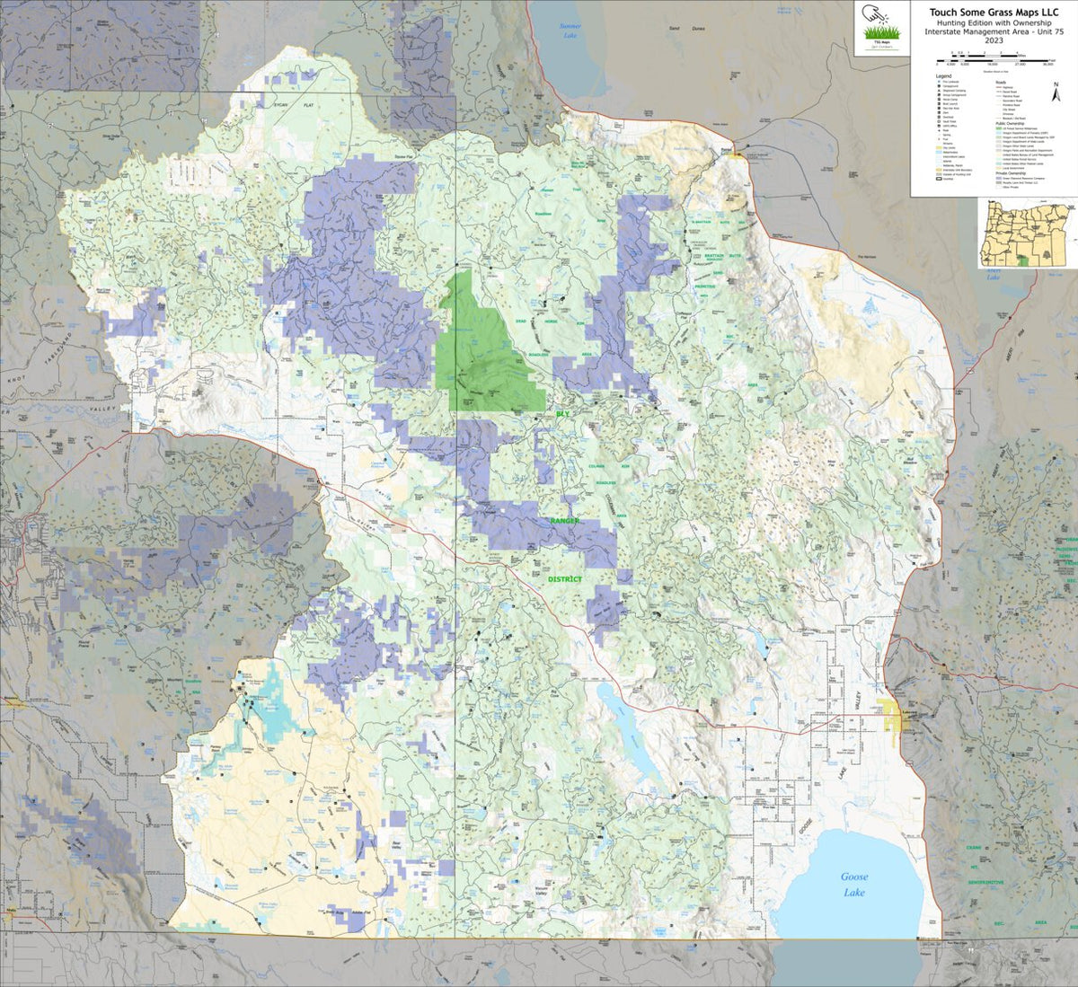 Oregon Hunting - Interstate Unit 75 Map by AGL Solutions | Avenza Maps