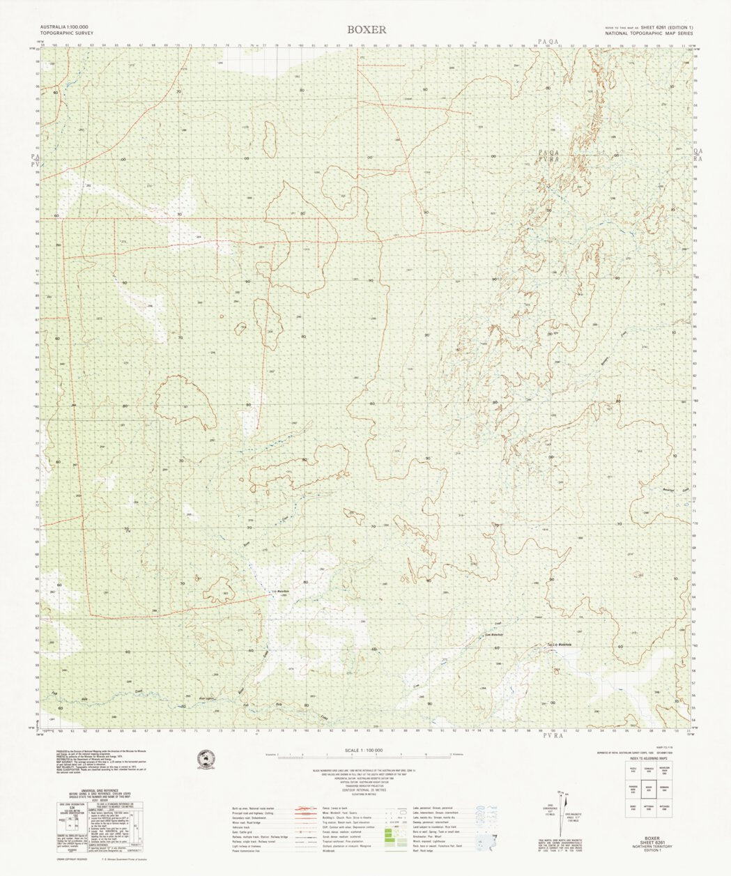 Boxer (6261) Map by Geoscience Australia | Avenza Maps