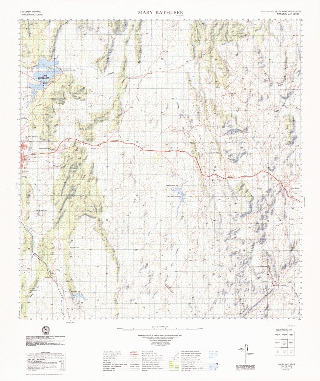 Mary Kathleen (6856) Map by Geoscience Australia | Avenza Maps