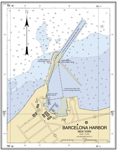 Barcelona Harbor New York Inset Mercator Preview 1