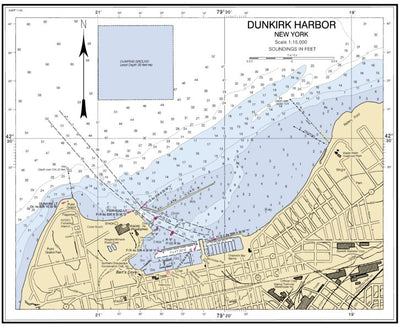 Dunkirk Harbor New York Inset Mercator Preview 1