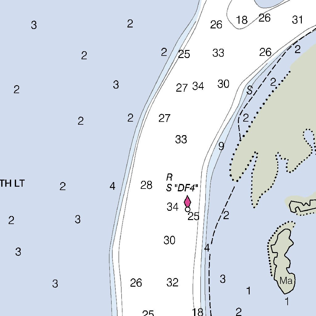 Detroit River (7) Map by National Oceanographic & Atmospheric ...