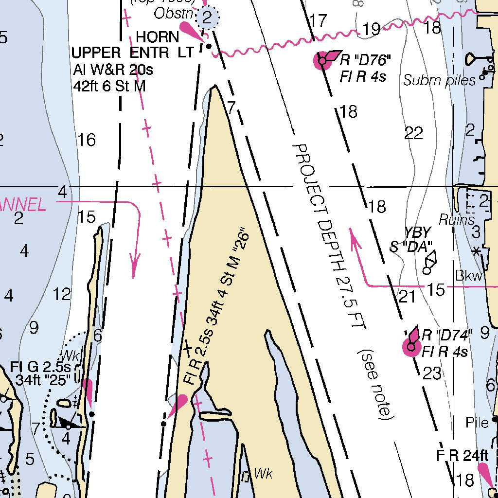 Detroit River (6) Map by National Oceanographic & Atmospheric ...