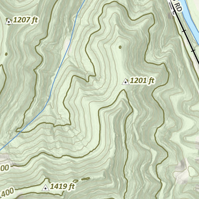 KyTopo (N18E31): Buckhorn, Kentucky - State Park Trails Edition Preview 3