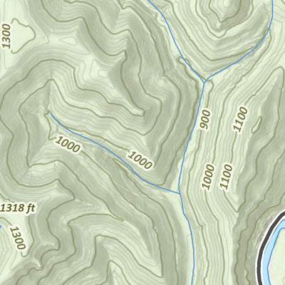 KyTopo (N16E32): Lunah, Kentucky - State Park Trails Edition Preview 2