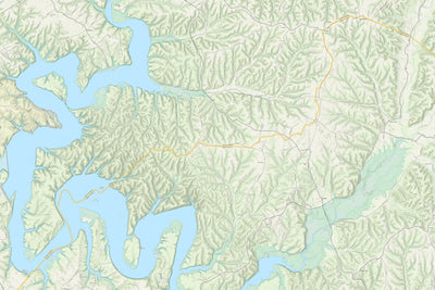KyTopo (N19E22): Green River Lake, Kentucky - State Park Trails Edition Preview 1