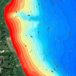 Дністровське водосховище (Стара Ушиця). Карта глибин. Preview 2