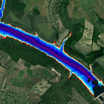01. Дністровське водосховище (ГЕС, с. Наддністрянське). Карта глибин Preview 1