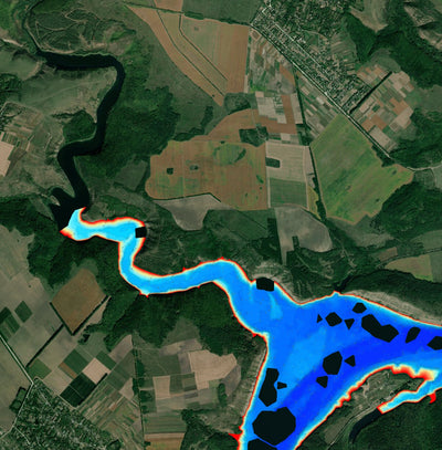 13. Дністровське водосховище (с. Студениця). Карта глибин Preview 1