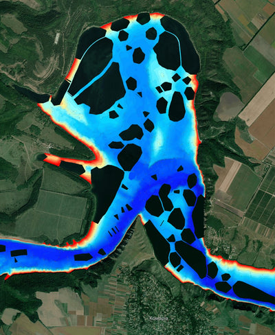 12. Дністровське водосховище (Бакота). Карта глибин Preview 1