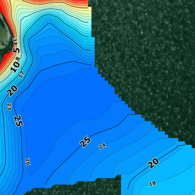 17. Дністровське водосховище (с. Макарівка). Карта глибин Preview 2