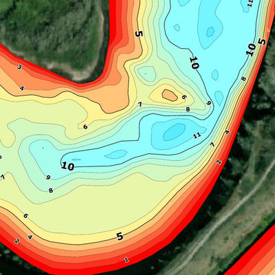 19. Дністровське водосховище (с. Устя). Карта глибин Preview 2