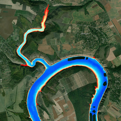 16. Дністровське водосховище (с. Врублівці). Карта глибин Preview 1