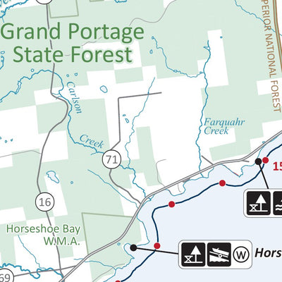 Lake Superior State Water Trail - Map 5 Grand Marais to Pigeon Point MNDNR Preview 2
