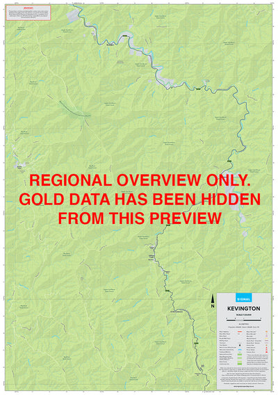 Kevington - Gold Prospecting Map Preview 1