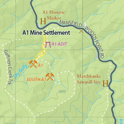 Kevington - Gold Prospecting Map Preview 2