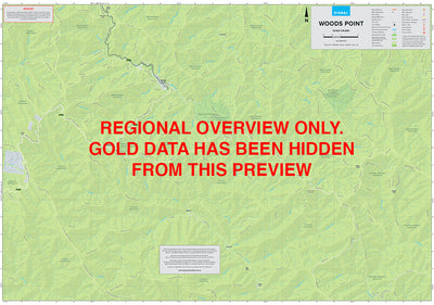 Woods Point - Gold Prospecting Map Preview 1