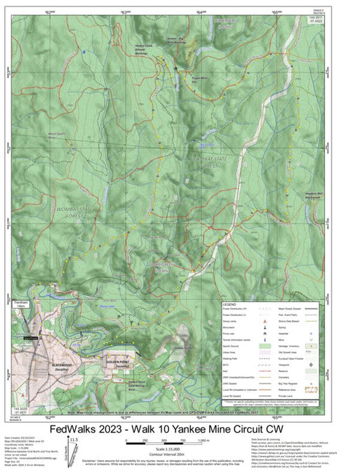 FedWalks 2023 Walk 10 Yankee Mine Circuit Preview 1