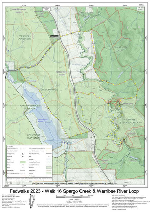 FedWalks 2023 Walk 16 Spargo Creek and Werribee River Loop Preview 1