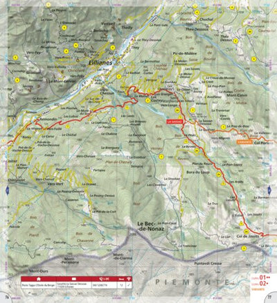 Alta Via 1 of the Aosta Valley (map #02) Preview 1