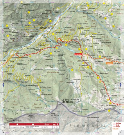 Alta Via 1 of the Aosta Valley (map #02) Preview 1