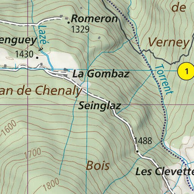 Alta Via 1 of the Aosta Valley (map #02) Preview 2
