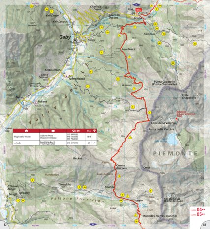 Alta Via 1 of the Aosta Valley (map #05) Preview 1