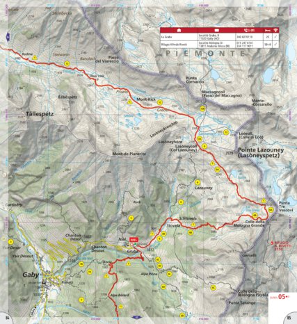 Alta Via 1 of the Aosta Valley (map #06) Preview 1
