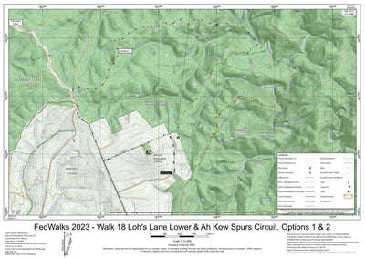 FedWalks 2023 Walk 18 Loh's Lane Lower Chadwick Track and Ah Kow Spurs Circuit Preview 1