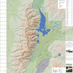 Grand Teton National Park Hiking Trails and Fishing Map Preview 1