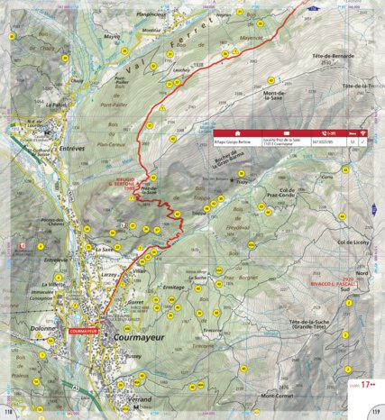 Alta Via 1 of the Aosta Valley (map #23) Preview 1