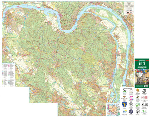 Pilis, Visegrádi-hegység turista-, biciklis térkép, tourist-biking map Preview 1