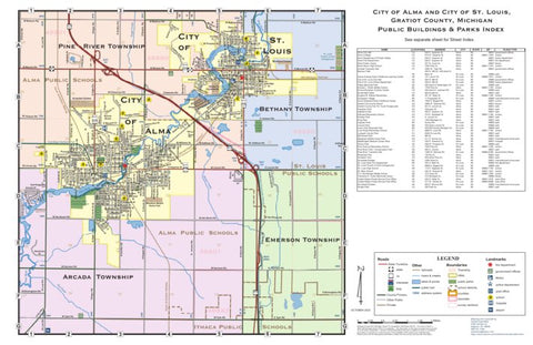 City of Alma and City of St. Louis, Gratiot County, Michigan Preview 1