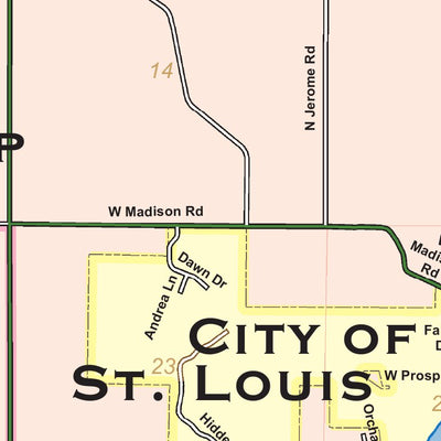 Pine River Township, and parts of City of Alma and City of St. Louis, Gratiot County, Michigan Preview 2
