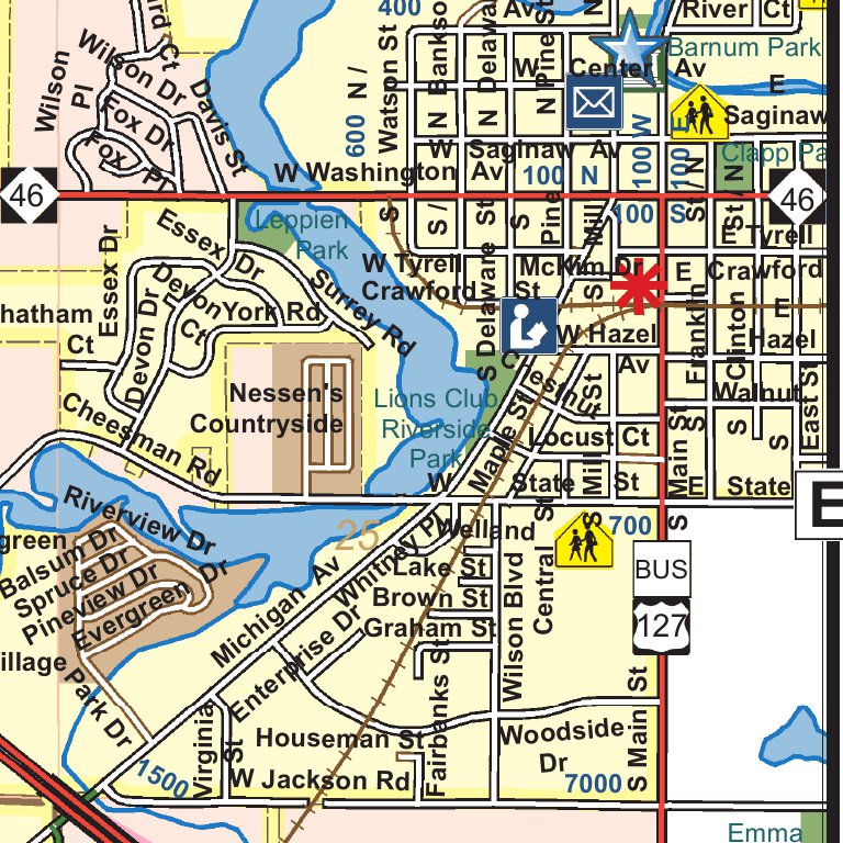 Pine River Township, and parts of City of Alma and City of St. Louis ...
