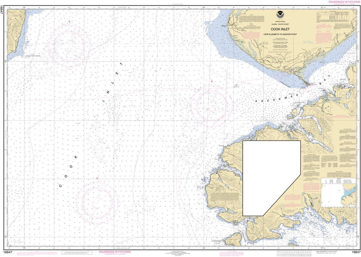 Cook Inlet Map by National Oceanographic & Atmospheric Administration ...