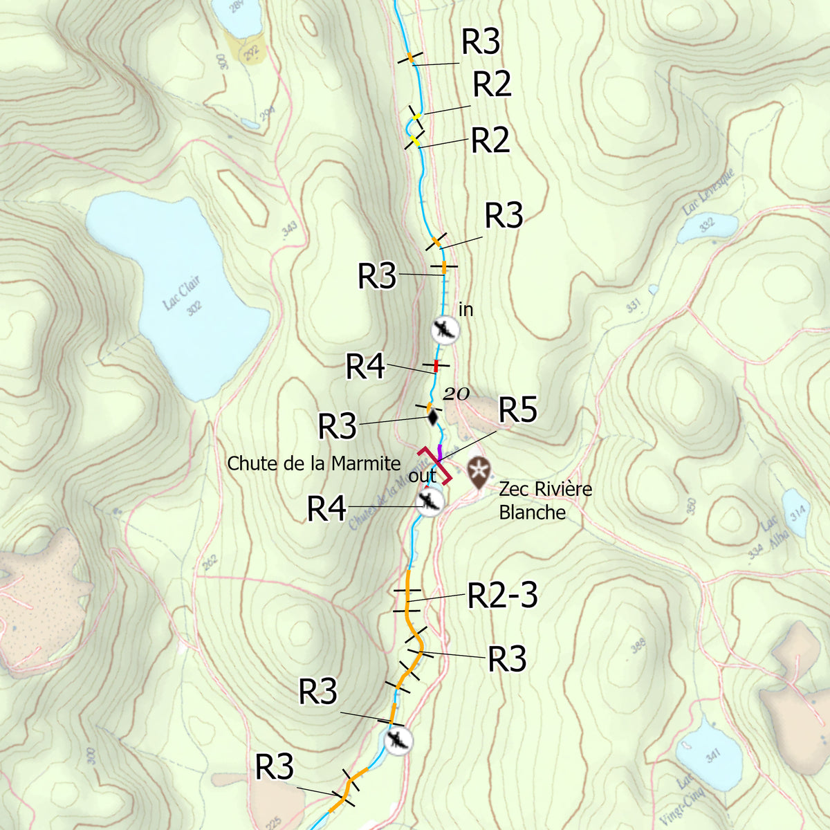 Pierre Reece Maps Rivière à Pierre Map by Canot Kayak Quebec | Avenza Maps