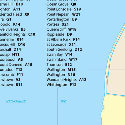 UBD-Gregory's Geelong Suburban Street map Preview 2