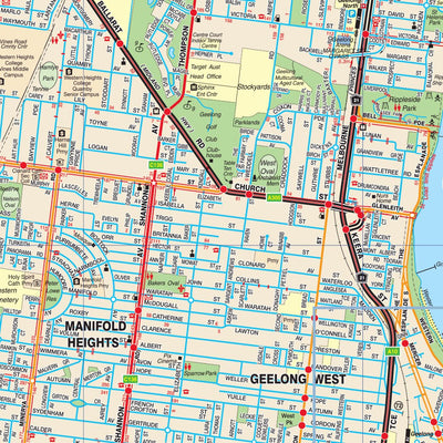 UBD-Gregory's Geelong Suburban Street map Preview 3