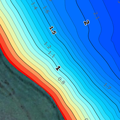 Прилбичі озеро (с.Прилбичі, Львівська обл.). Карта глибин. Preview 3