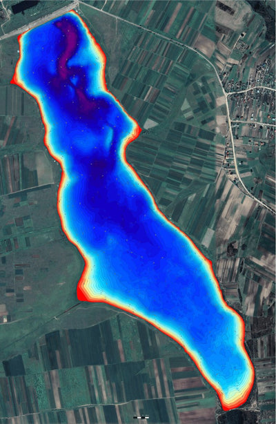 Прилбичі озеро (с.Прилбичі, Львівська обл.). Карта глибин. Preview 1